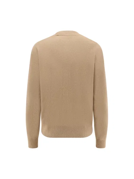 Lniany kardigan Burberry ze sznurkiem beżowy