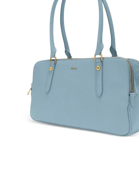 Geanta de piele Furla din piele albastru