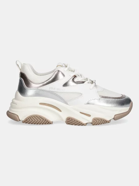 STEVE MADDEN Nizke superge PROGRESSIVE bronasta / srebrna / naravno bela zlata