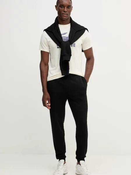 Спортивні штани Lacoste однотонні чорний