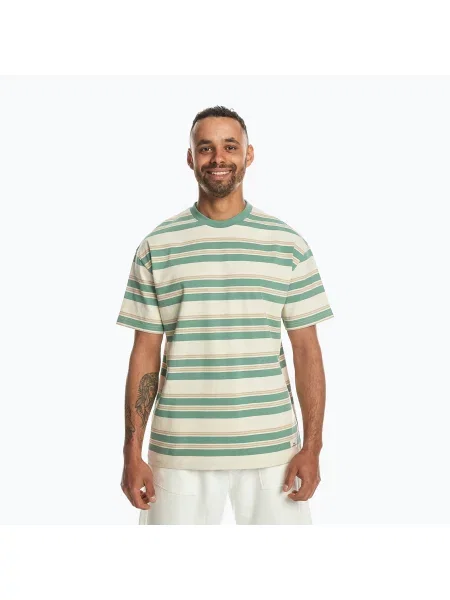Quiksilver tričko Eco YD Stripe Tee frosty eco stripe tee zelené