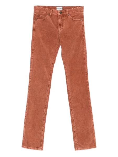 Pantaloni Marant Etoile de catifea cord cu 5 buzunare portocaliu