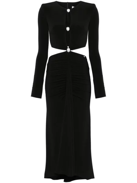Rochie midi Nissa până la genunchi de costum negru