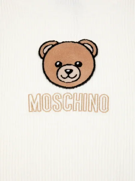 Sweter dziecięcy Moschino biały