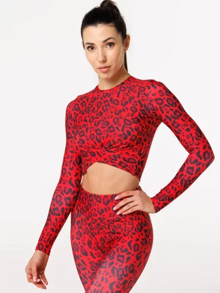 Longsleeve Bittersweet Paris z nadrukiem czerwony