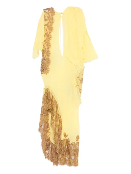 Rochie maxi Christopher Esber de costum galben