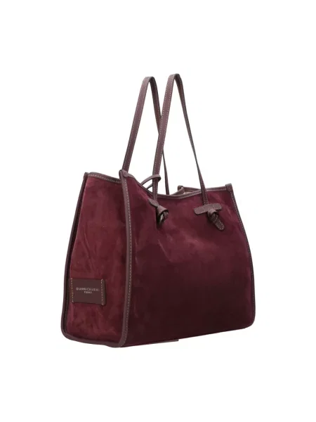 Shopperka Gianni Chiarini zamszowa czerwona