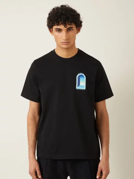 Casablanca T-Shirt schwarz czarna
