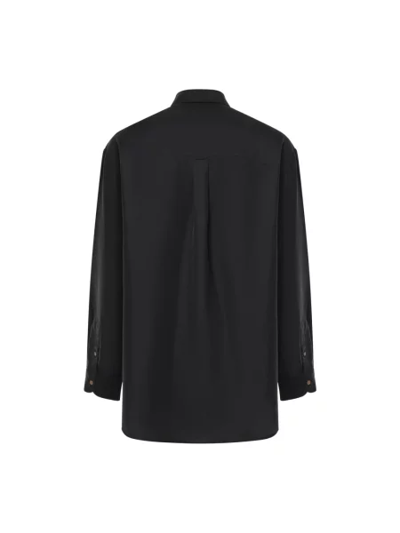 Lniana koszula Valentino Garavani czarna