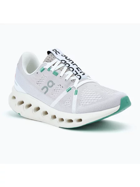 Дамски обувки за бягане On Cloudsurfer pearl/ivory сиво