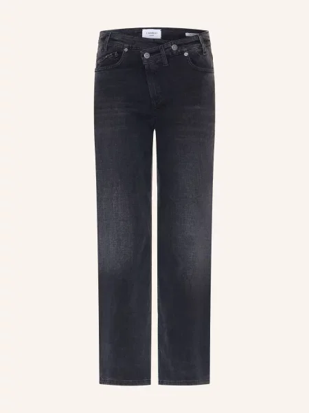 Cambio Široké Džíny Baggy Asymmetrical urban jet wash