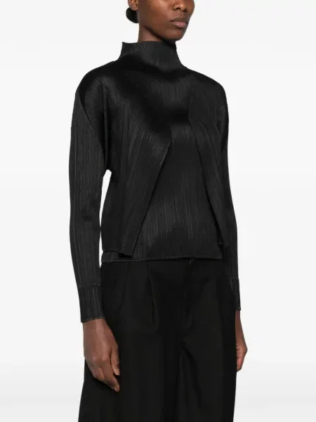 Τοπ Pleats Please Issey Miyake μαύρο