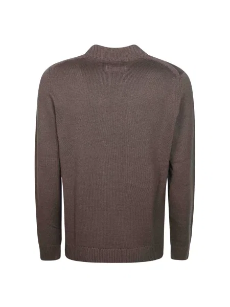 Sweter Drumohr wełniany brązowy