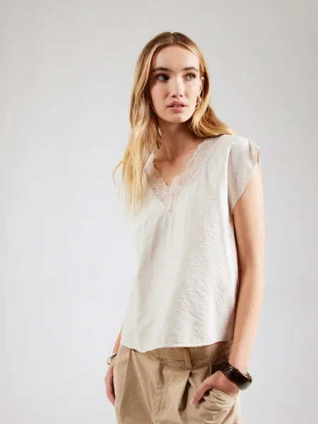 VERO MODA Bluză VMSAFA deschis gri