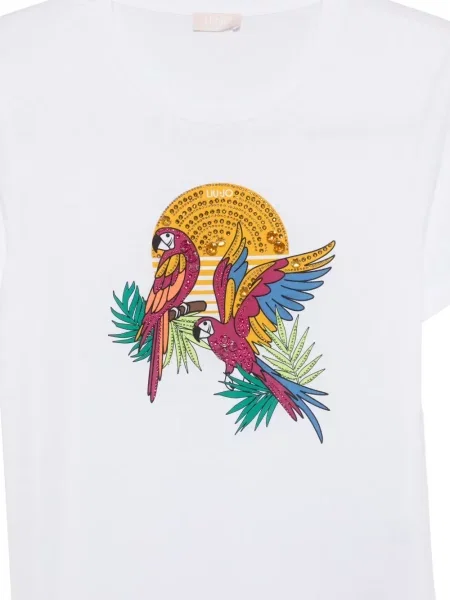 Grafic tricou Liu Jo cu imagine alb