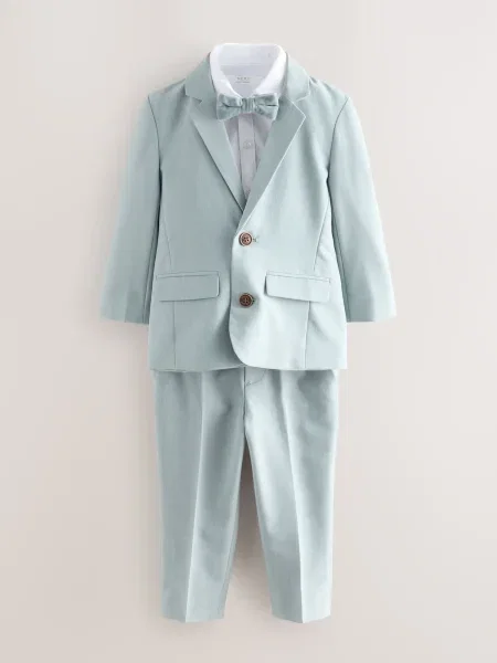 Next Costum azuriu alb