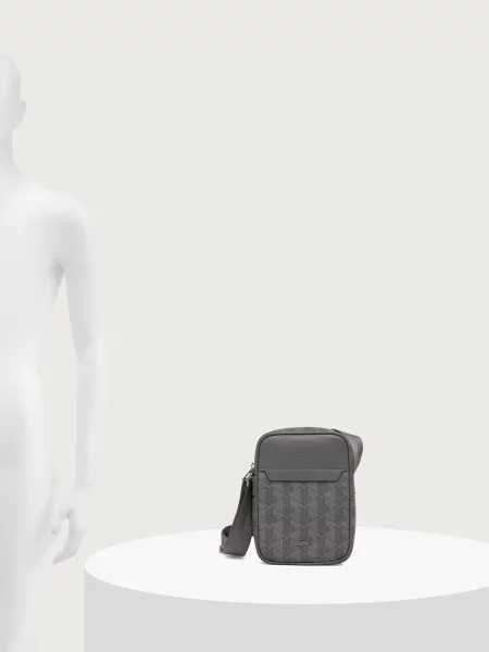 Кожаная сумка Lacoste