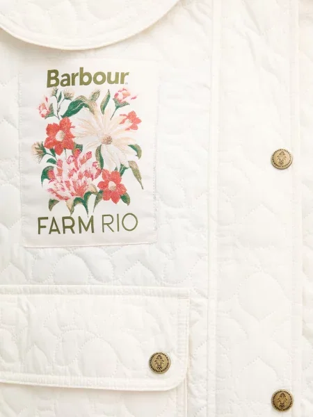 Barbour преходно яке дамско x Farm Rio бежово