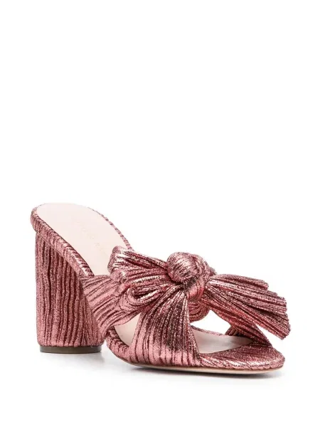Sandale Loeffler Randall s mašnom ružičasta