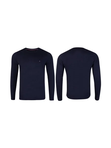 Tricou mânecă lungă Tommy Hilfiger albastru