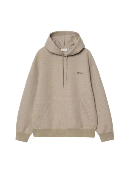Carhartt WIP bluza Hooded Alda Sweat z kapturem melanżowa beżowy