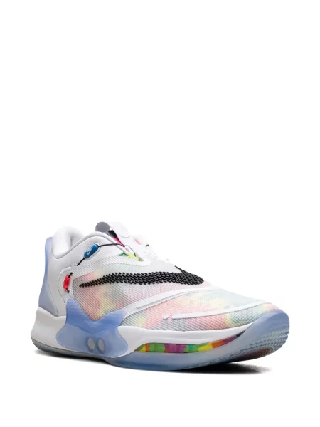 Decupat sneakerși Nike alergare tie dye alb