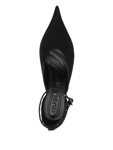 Pantofi cu toc Mugler din piele negru