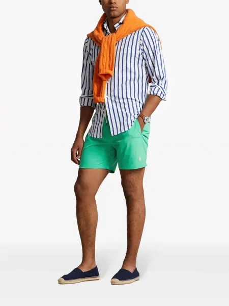Polo majica Polo Ralph Lauren s vezom keper s melange uzorkom ružičasta