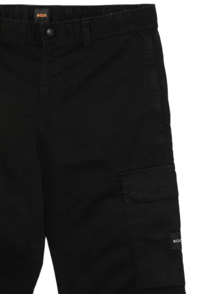 Pantaloni cargo Boss cu autograf negru