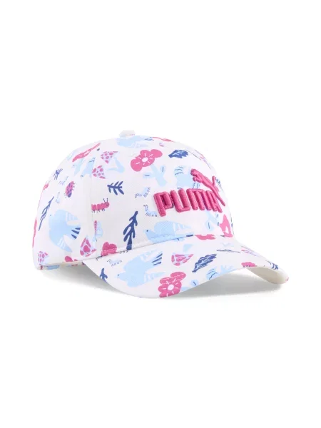 PUMA Młodzieżowa czapka z daszkiem Essentials No. 1 Logo Printed Akcesoria biały