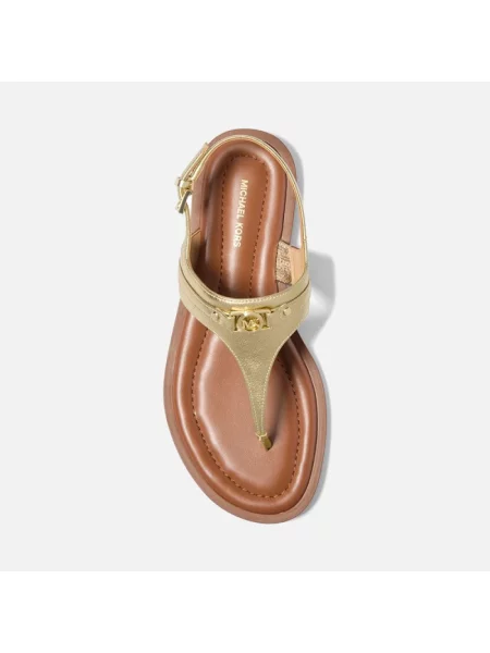Sandały z naturalnej skóry model Mandy' Michael Michael Kors żółte