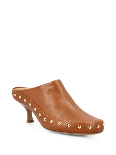 Papuci tip mules Chloé maro