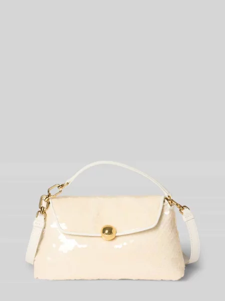 Torebka z cekinami model SFERA SOFT' Furla biała