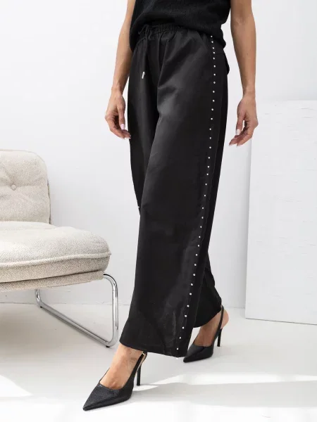 Hlače Italy Moda crna