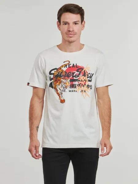 Retro tričko Superdry biela