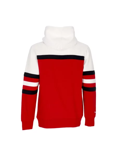 Bluza z kapturem Mitchell & Ness czerwona