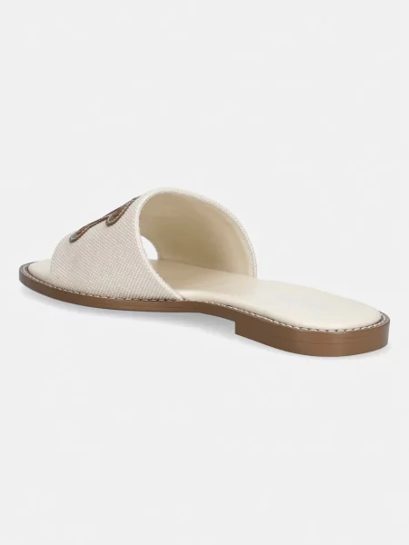 Max Mara Beachwear pantofle na plochém ženské Bchcaucaso béžové