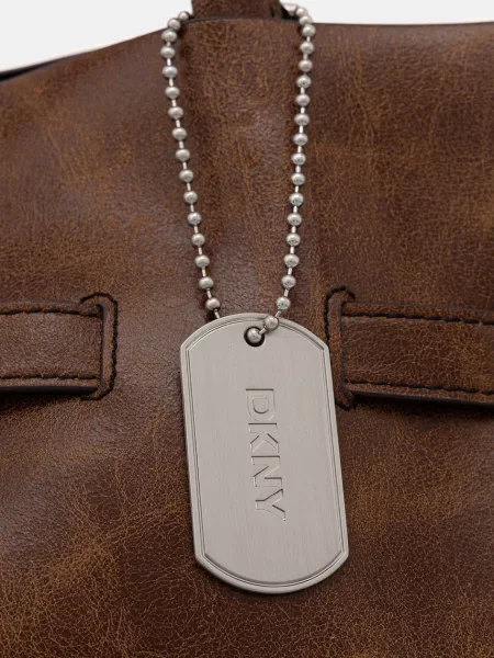 Кожаная сумка шоппер Dkny