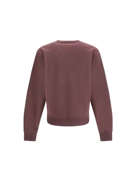 Haftowana bluza Saint Laurent brązowa
