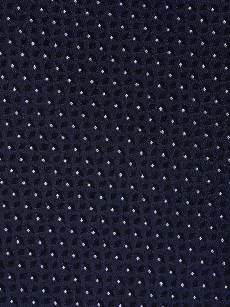 Cravată Zegna de mătase cu imprimeu geometric albastru