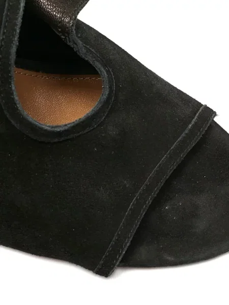 Sandale Aquazzura din piele de căprioară negru