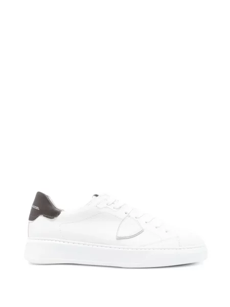 Bőr sneaker Philippe Model Paris autogrammal fehér