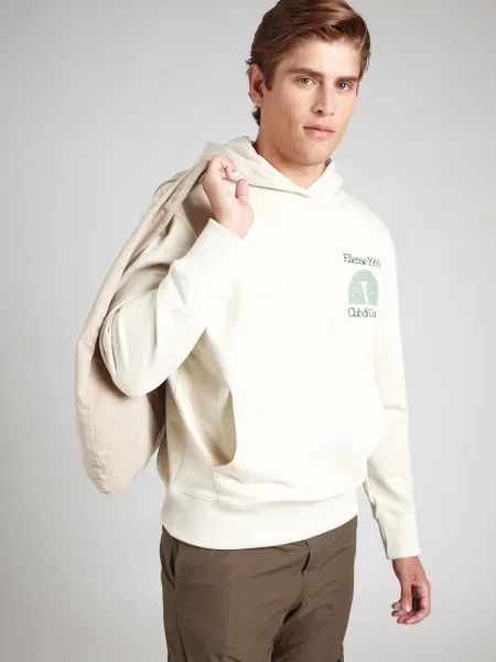 ELLESSE Majica smaragd / off-bela bela
