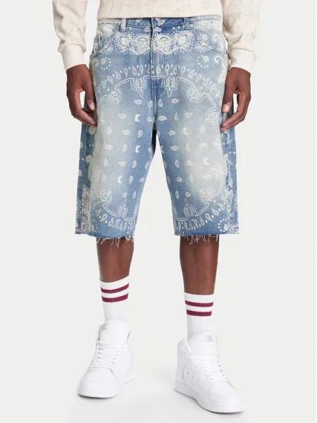 Karl Kani Дънкови шорти Paisley син