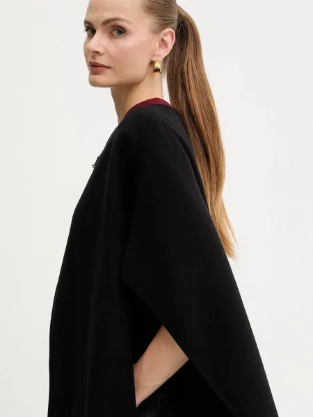 MICHAEL Michael Kors poncho de lână negru