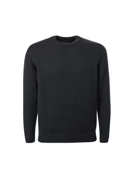 Sweter Zanone wełniany niebieski
