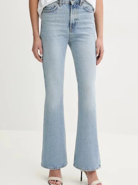 Дънки Fiorucci Faded Heart Pocket Flared Jeans синьо
