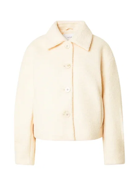 VILA Geacă de primăvară-toamnă VIFRANCA crem