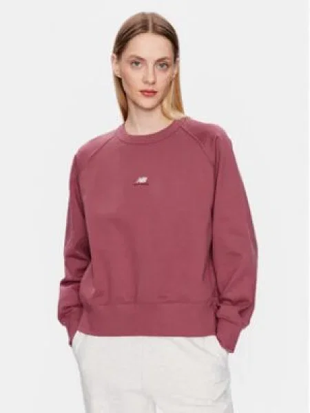 New Balance Mikina Bordová Oversize