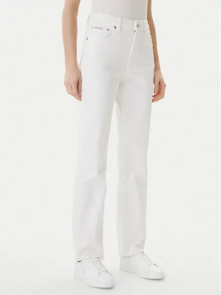 Calvin Klein Jeans Jeansy Écru Straight Fit